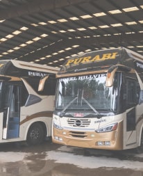 two complete bus by aftab Automobiles